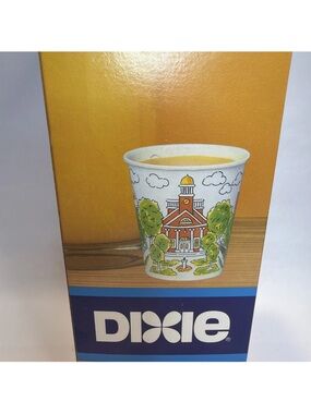 Sealed Vintage DIXIE Cup Dispenser and Cups 1983 Pathways Wall Mount 5 oz New